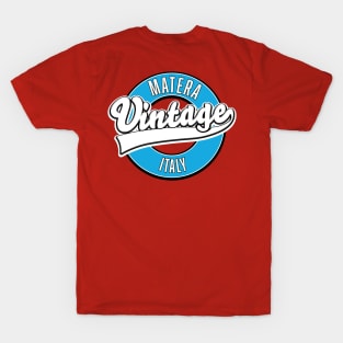 Matera italy vintage style log T-Shirt